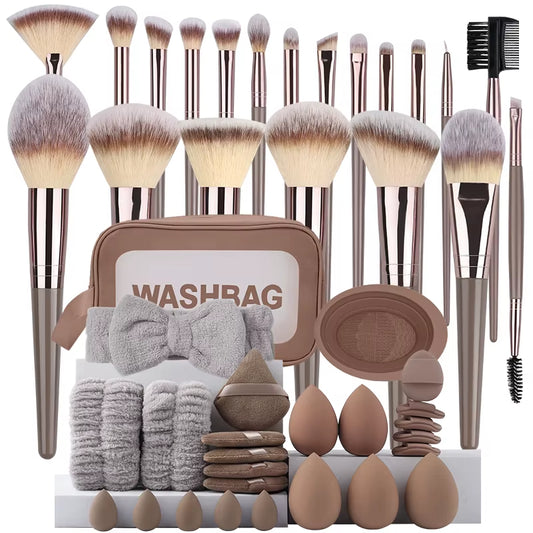 Professional 3-20PCS Makeup Brushes Set Soft Fluffy Foundation Eyeshadow Concealer Blending Blush Brush Kabuki Women Beauty Tool