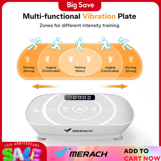 Revolutionary MERACH Vibration Plate - Ultimate Whole Body Workout Machine for Weight Loss and Fitness