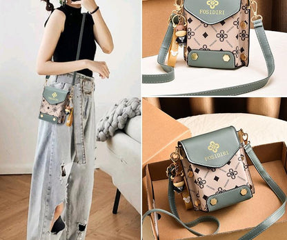 Chic and Versatile Crossbody Handbag with Elegant Letter Print and Adjustable Strap