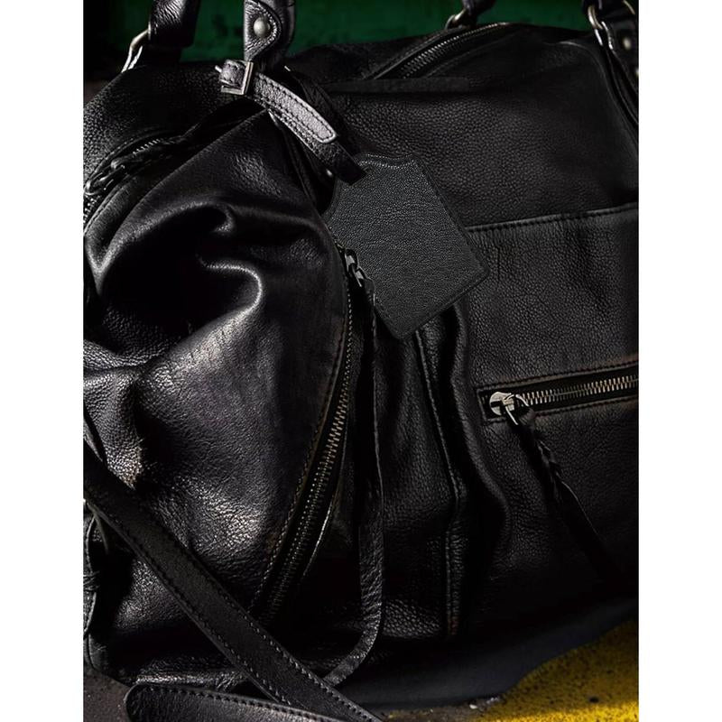 Stylish Women's Vegan Leather Tote Bag with Zipper - Large Capacity & Adjustable Strap