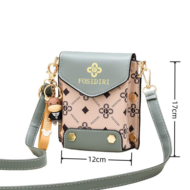 Chic and Versatile Crossbody Handbag with Elegant Letter Print and Adjustable Strap