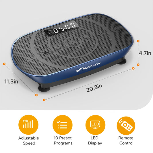 Revolutionary MERACH Vibration Plate - Ultimate Whole Body Workout Machine for Weight Loss and Fitness