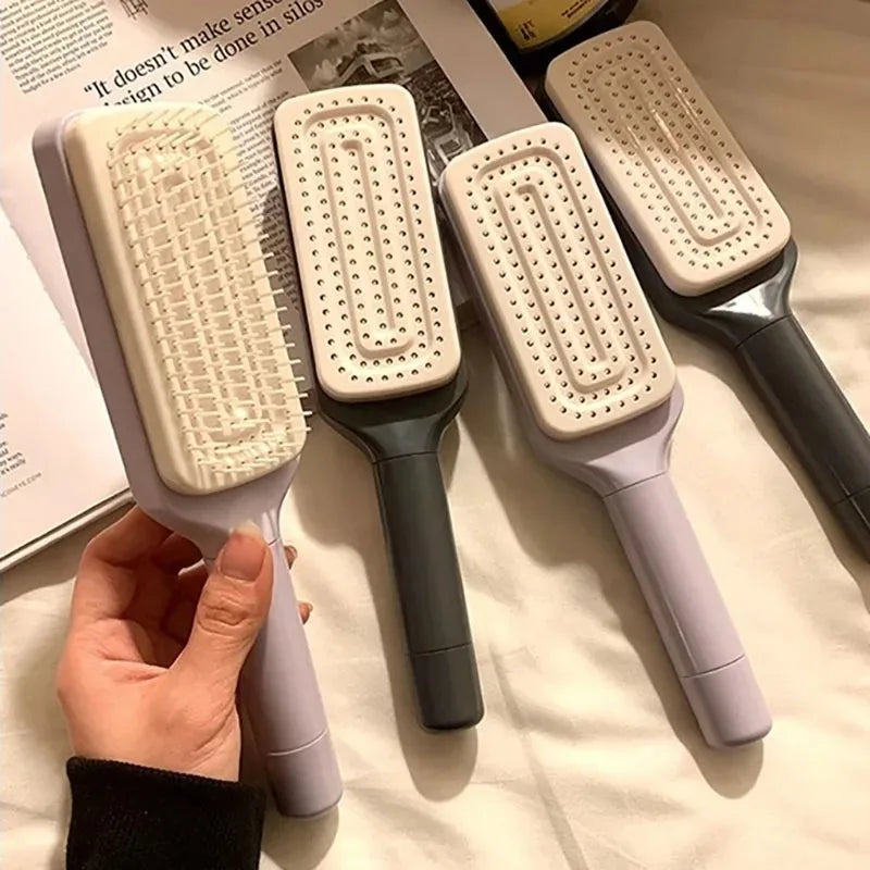 Transform Your Hair Care Routine with the Magic Rotatable Self-Cleaning Air Cushion Brush - Perfect for Smoothing and Styling!