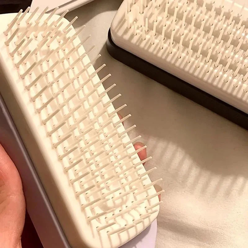 Transform Your Hair Care Routine with the Magic Rotatable Self-Cleaning Air Cushion Brush - Perfect for Smoothing and Styling!