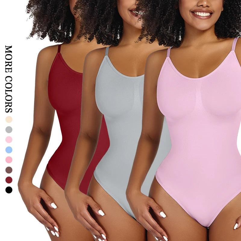 Ultimate Smoothing Shapewear Bodysuit for Women - Faja Full Body Shaper with Thong Design for Comfortable Sculpting and Slimming
