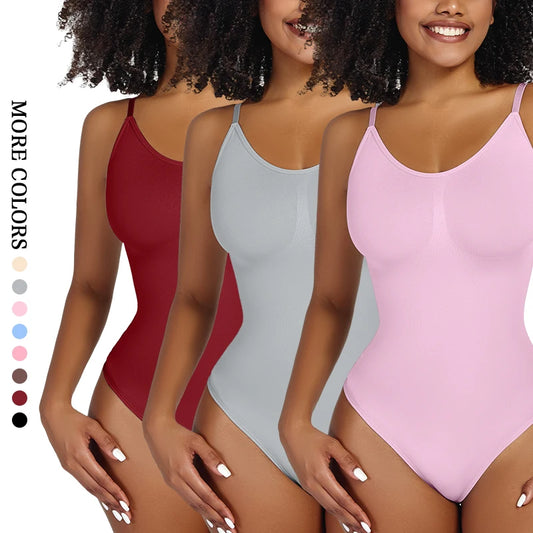 Ultimate Smoothing Shapewear Bodysuit for Women - Faja Full Body Shaper with Thong Design for Comfortable Sculpting and Slimming