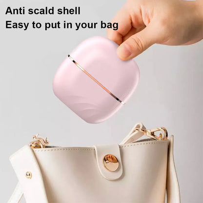 Transform Your Hair with the Electric Heating Hair Straightener Brush - Portable Mini Hot Comb for Effortless Styling